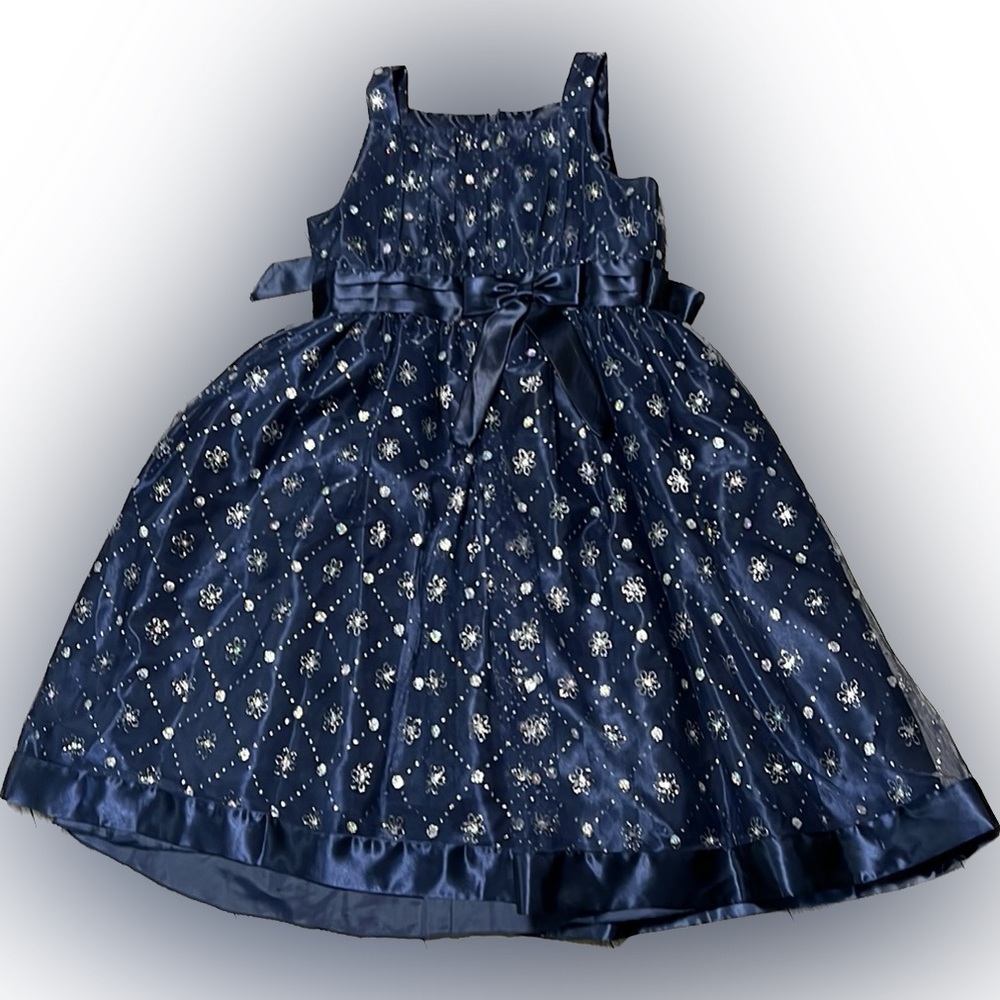 Girls navy dress by Love by Special Occasions